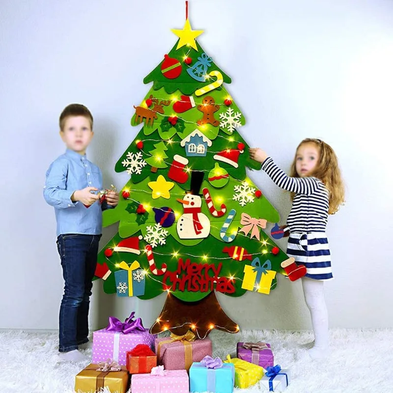 DIY フェルトクリスマスツリー 幼児用 Feltpinet - Baby Nursery Wall Lights のレビューと価格